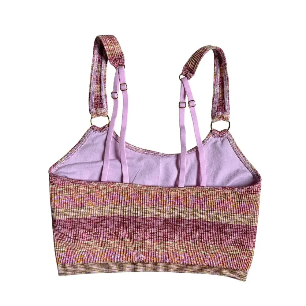 aerie Cropped Tank / Bra Top (Pink) - Size Small